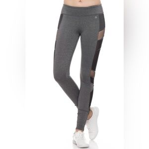 Electric Yoga - Mesh Panel Compression Grey Leggings